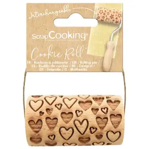 Mini rouleau Scrapcooking Coeur Bois