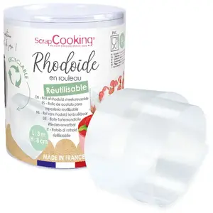 Comparateur de prix : Ruban rhodoïde pour entremets 3 m x 8 cm Scrapcooking