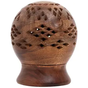 Support encens boule bois - Galeo - - Bois