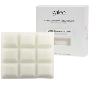 Galeo - Carrés fondants parfumés musc blanc & coton Diffuseurs et parf...Vendu parnocibe