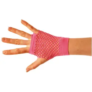 Comparateur de prix : RueDeLaFete Gants mitaines fluo roses FETE-86502310