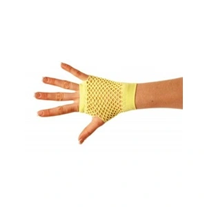 PartyPro Mitaines Fluos Diff. Coloris - Jaune - Taille Unique pas cher