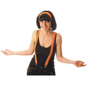 Comparateur de prix : BRETELLES FLUO ORANGE ADULTE