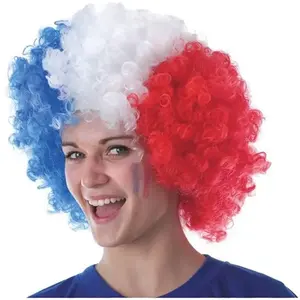 RueDeLaFete Perruque Chicco tricolore France pas cher