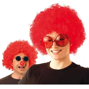 Perruque Chicco afro rouge