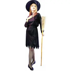 RueDeLaFete Déguisement Sorcière Adulte - Halloween - Chapeau, Robe, Ceinture pas cher