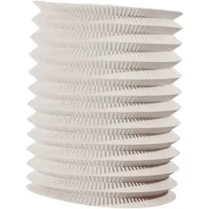 RueDeLaFete Lampion cylindre Blanc, 16cm pas cher