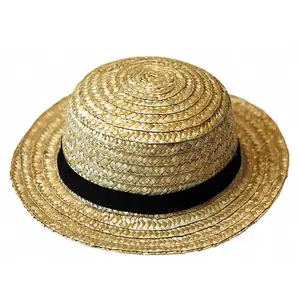 Comparateur de prix : Chapeau Canotier Guinguette Luxe Ruban Noir FETE-8650952