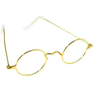 RueDeLaFete Lunettes rondes en métal - Harry Potter - Jaune - Adulte - Mixte pas cher