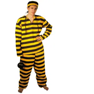 RueDeLaFete Déguisement XXL, Prisonnier Western jaune/noir XXL, adulte 873235PPRO pas cher