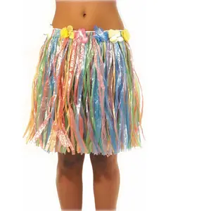 Comparateur de prix : Jupe Hawaïenne Multicolores - Femme 8651013
