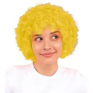 RueDeLaFete Perruque POP jaune pas cher