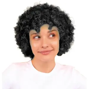 RueDeLaFete Perruque POP noire pas cher