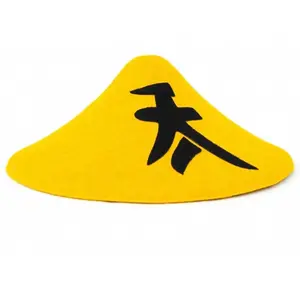 RueDeLaFete Chapeau chinois jaune pas cher