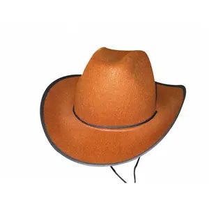 Chapeau Cowboy marron FETE-84302163 pas cher