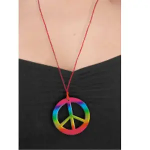 Pendentif Peace multicolore 5cmVendu parruedelafete