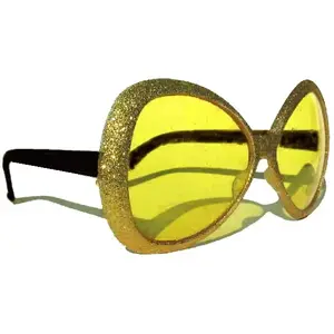 RueDeLaFete Lunettes Papillon - Or pas cher