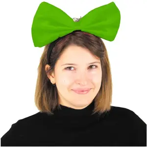 Comparateur de prix : Serre-tête noeud papillon géant vert