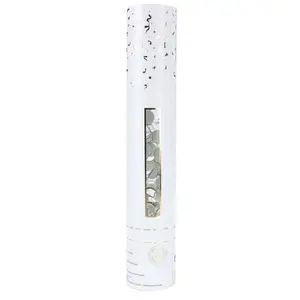 Party Pro 8788232, Canon à confettis Ronds, 28 cm Argent pas cher