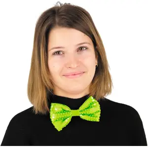 Comparateur de prix : Noeud papillon sequin néon vert - PARTY PRO - Party Pro 90660 - Accessoire de mode - Vert - Mixte