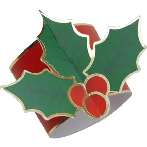 Comparateur de prix : Party Pro 913514, Sachet de 8 ronds de serviettes Houx vert foncé