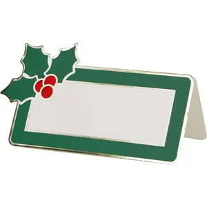 Sachet de 8 marque-places Houx vert foncé