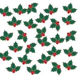 Party Pro 913573, Confettis de table Houx de Noël pas cher