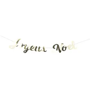 GUIRLANDE lettres Joyeux Noël OR 1,4 mètres