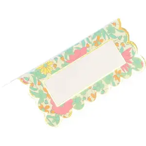 RueDeLaFete Sachet de 8 marque places Fleuris pas cher