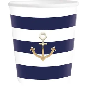 Comparateur de prix : Sachet de 8 Gobelets bleu et blanc MARIN