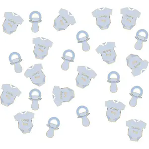 RueDeLaFete Sachet de 10 grammes de confettis baby boy, bleu pas cher