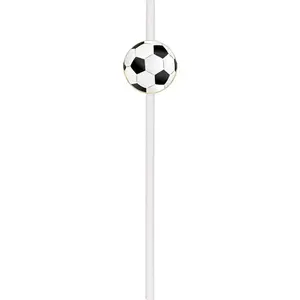 RueDeLaFete Sachet de 10 pailles Foot pas cher
