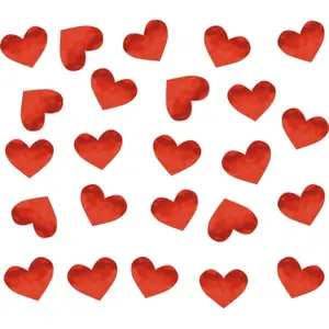 RueDeLaFete Sachet de 10g de Confettis de table carton Coeur, Rouge pas cher