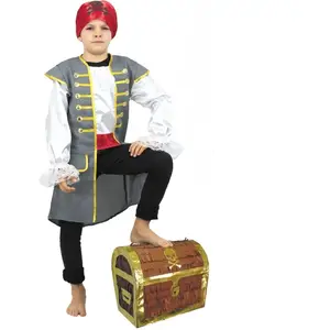 Comparateur de prix : Veste Et Foulard Pirate 7-9 Ans