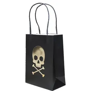 RueDeLaFete Lot de 4 Sacs en Papier Pirate pas cher