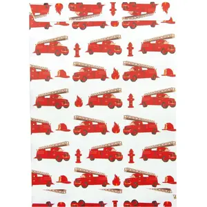 PartyPro Pochettes Papier Camion Pompier X 8 pas cher