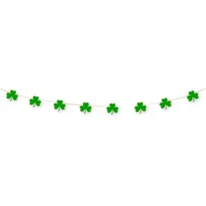Comparateur de prix : PARTYPRO GUIRLANDE TRÈFLES 3.5M  Vert, Anis, Menthe, Eau