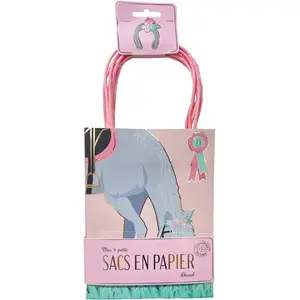 Goodmark 4 SACS CADEAU PAPIER CHEVAL D'AMOUR  Multicolore pas cher