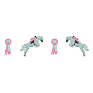 Guirlande de fanions - CHEVAL D'AMOUR - 3m - Multicolore - Enfant - Mi...