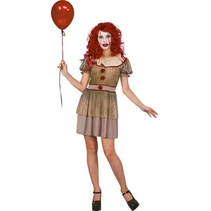 RueDeLaFete Costume Clown femme terrifiante, adulte FETE-87293625 pas cher