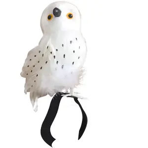 Comparateur de prix : Chouette blanche pour déguisement - Accessoire de 22 cm avec scratch