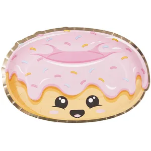 Party Pro Assiettes donut 23 m sweety junk food x8 pas cher