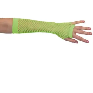 Comparateur de prix : mitaines longues vert fluo adulte