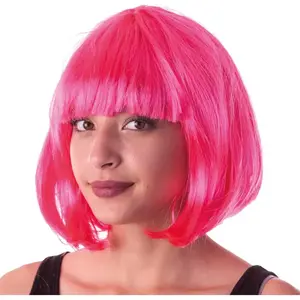 RueDeLaFete Perruque cabaret rose néon pas cher