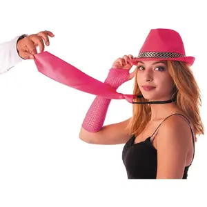 Comparateur de prix : Cravate rose fluo adulte - Femme - Taille Unique