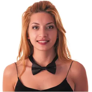 Noeud papillon - PARTY PRO - 33339 - Satin - Noir - Taille 12x7 cm