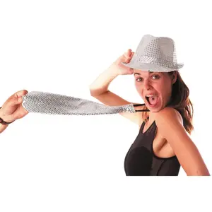 Comparateur de prix : Cravate - PARTY PRO - 33344 - Argent - Sequin - Taille unique