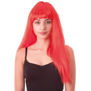 Perruque lola rouge néon