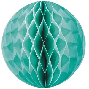 RueDeLaFete Boule alvéolée vert menthe 30 cm pas cher