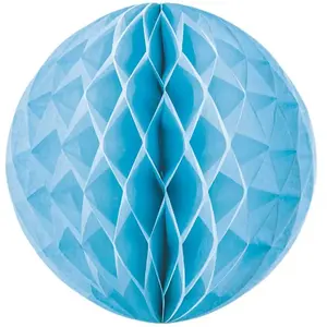 RueDeLaFete Boule alvéolée bleu dragée 20 cm pas cher